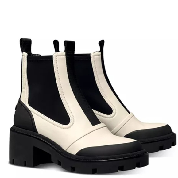 Tory Burch Chelsea LUG-SOLE Heeled Booties Ankle Boots New...